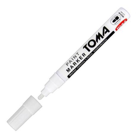 Marker olejowy Toma 440 gruby 2.5mm, Biały